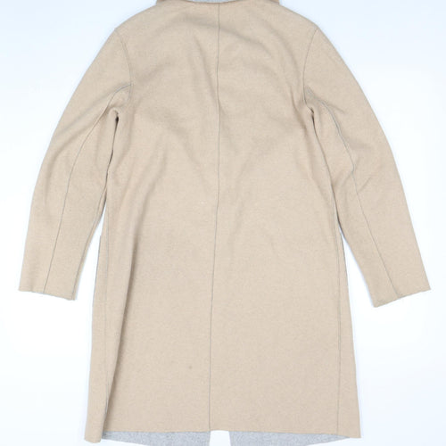 Marks and Spencer Women’s Beige Wool Blend Coatigan Size 8 Long