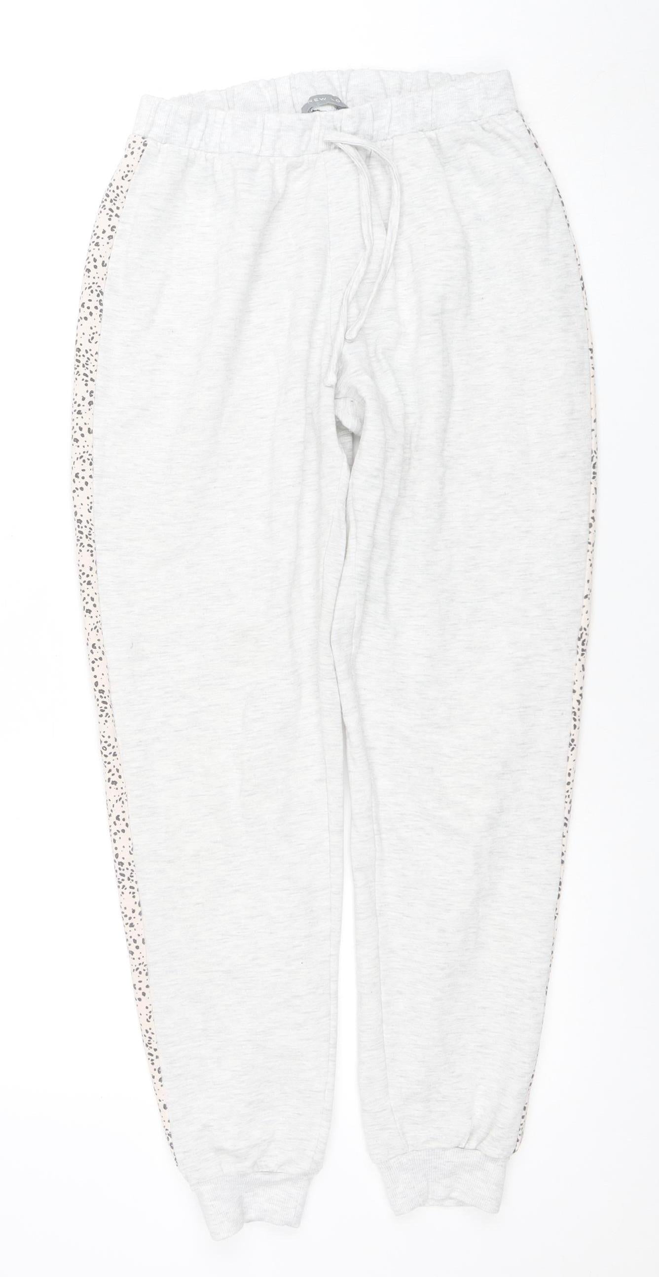 New Look Women’s Beige Jogger Sweatpants UK 10 Polyester Blend
