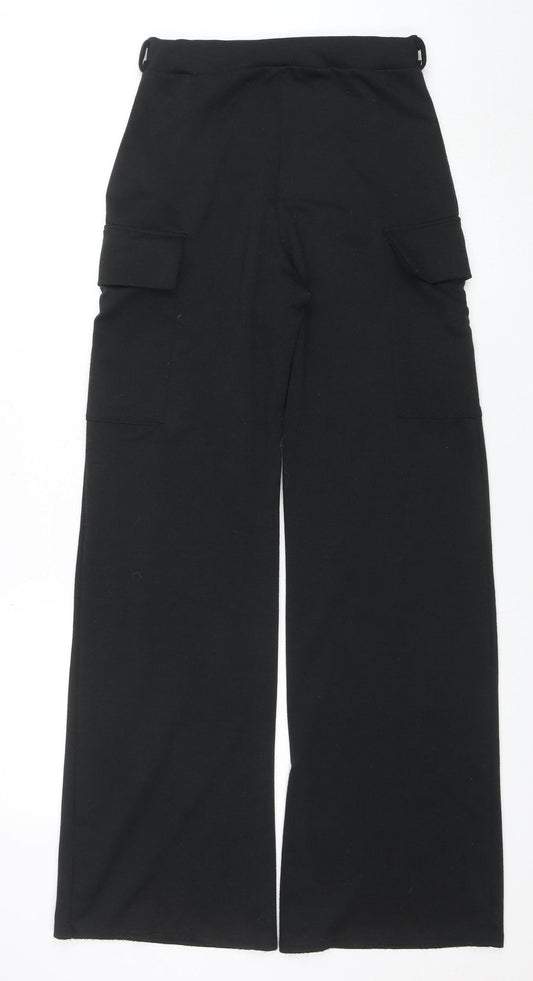 PrettyLittleThing Women's Black Size 8 Cargo Trousers