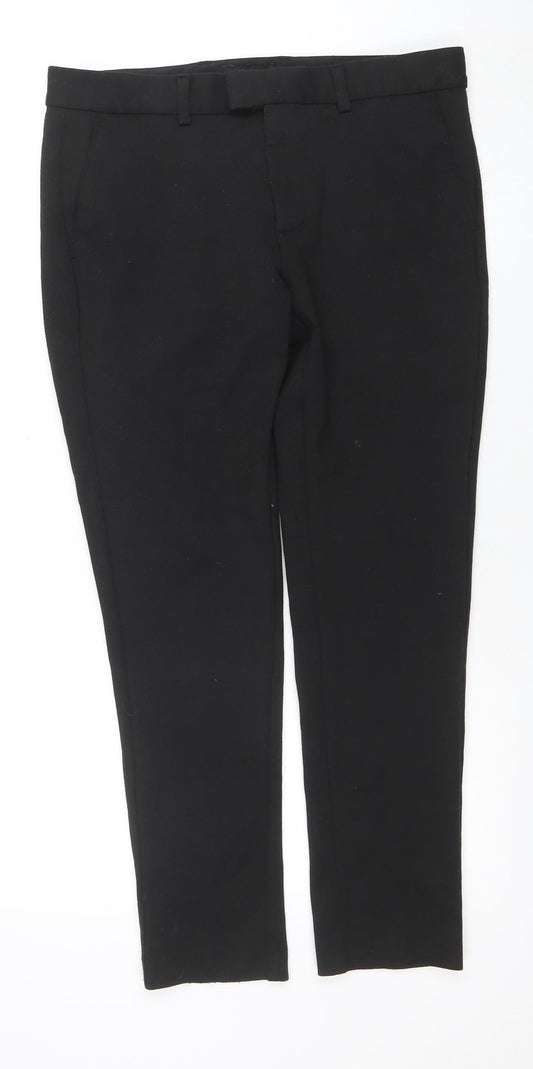 River Island Women's Black Slim Fit Stretch Trousers Size 12