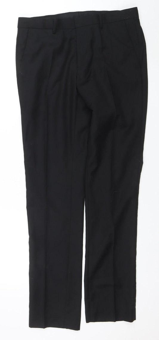 Topman Men's Black Skinny Fit Business Trousers 32L