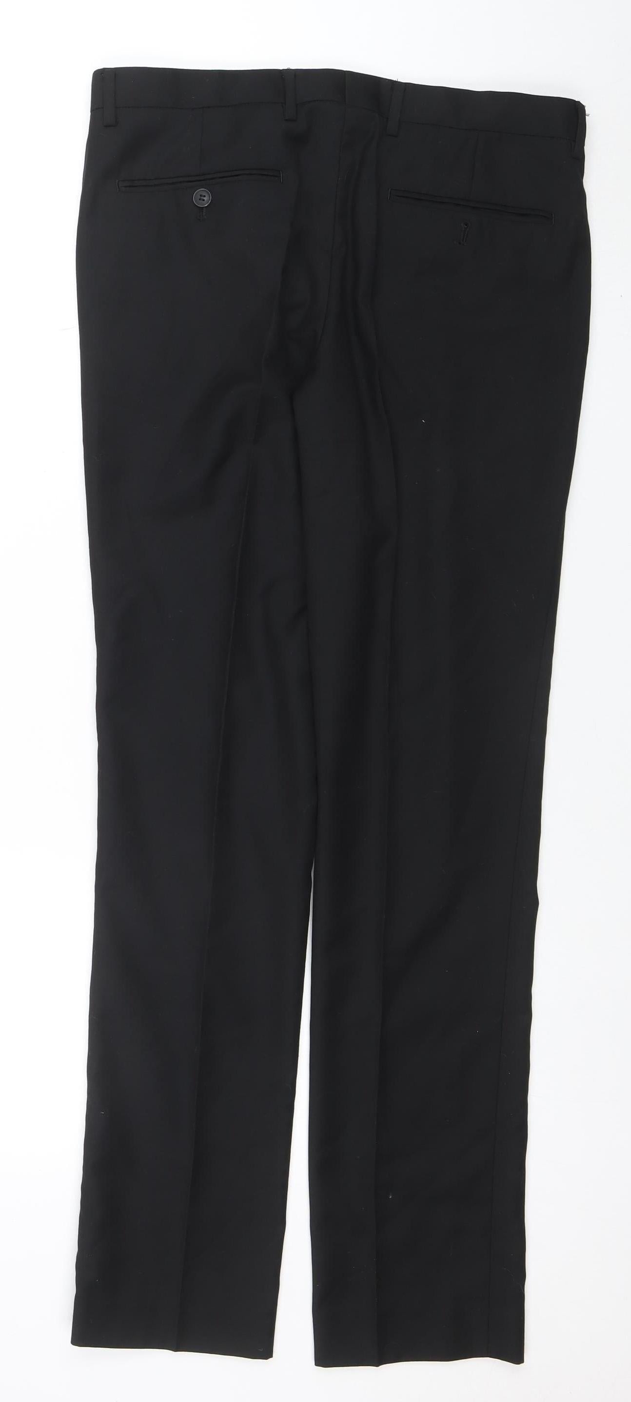 Topman Men's Black Skinny Fit Business Trousers 32L