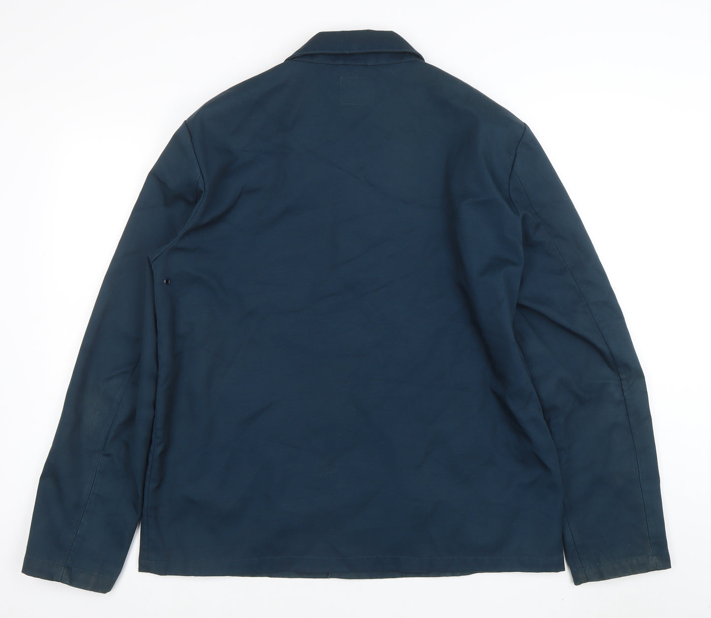 Skovde Men's Blue Basic Jacket Large Polyester Cotton Casual