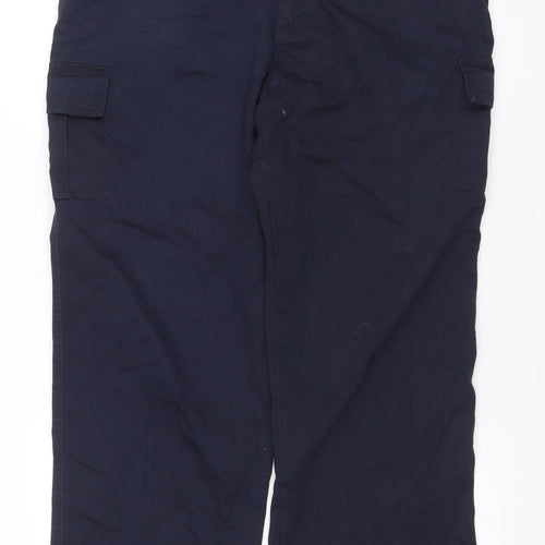 Portwest Men's Blue Cargo Workwear Trousers 54W 31L Polyester Cotton