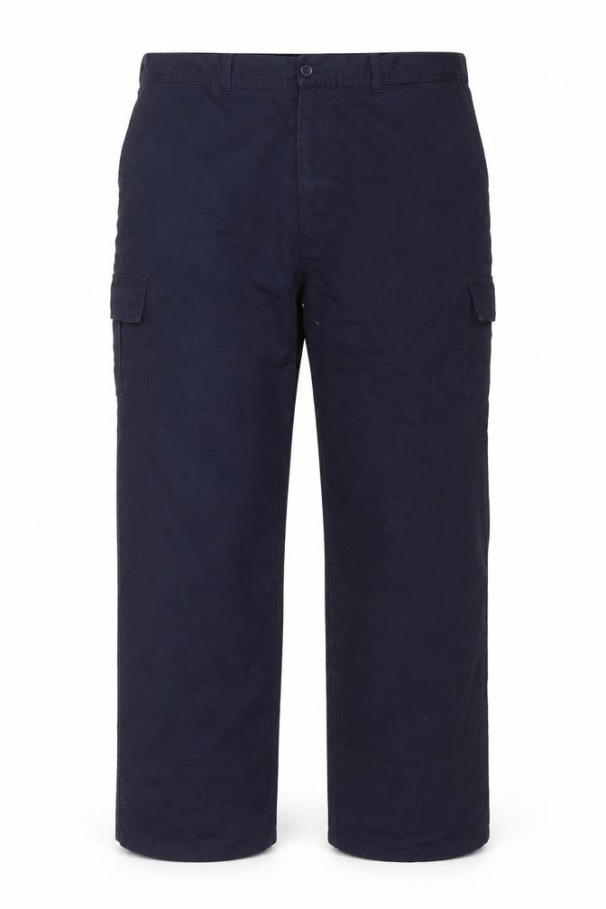 Portwest Men's Blue Cargo Workwear Trousers 54W 31L Polyester Cotton