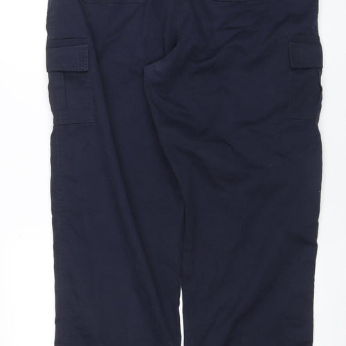 Portwest Men's Blue Cargo Workwear Trousers 54W 31L Polyester Cotton