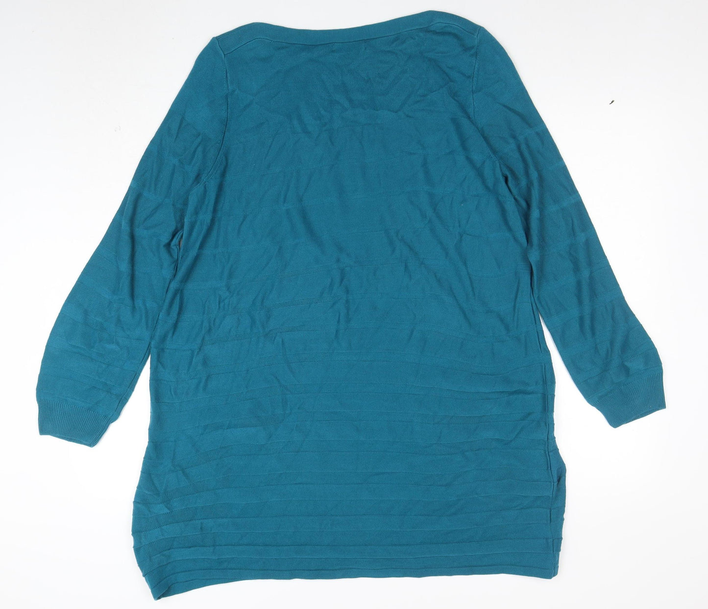 Tu Women Blue Size 16 Knit Jumper Dress Long Sleeve Acrylic