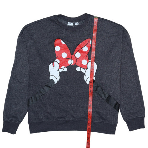 Disney Women Grey Minnie Mouse Bow Sweatshirt XL Primark