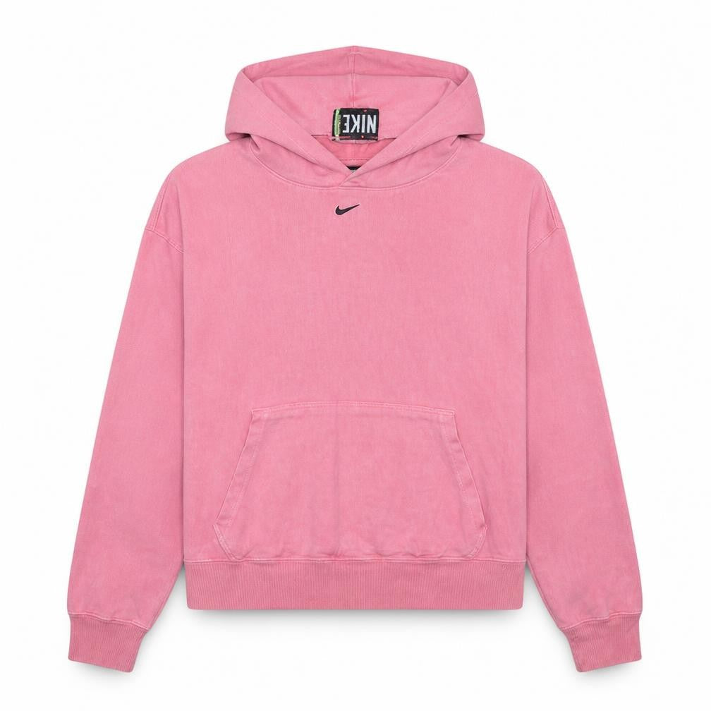 Front view of Nike Women's Pink Pullover Hoodie Small Cotton Casual Wear