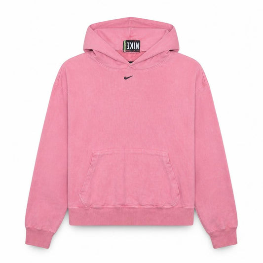 Front view of Nike Women's Pink Pullover Hoodie Small Cotton Casual Wear