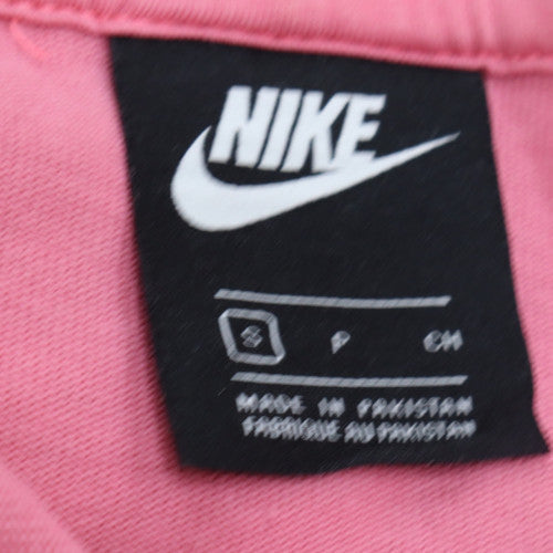 Nike Women's Pink Pullover Hoodie Small Cotton Casual Wear