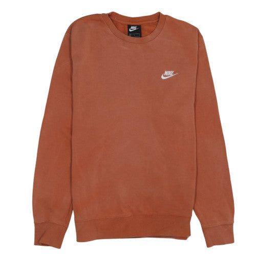 Nike Men's Brown Crew Neck Cotton Sweatshirt Size S