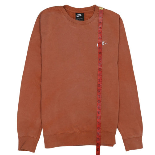 Nike Men's Brown Crew Neck Cotton Sweatshirt Size S