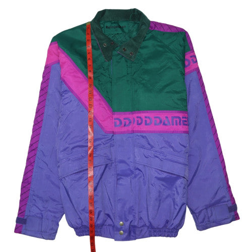 Rainjacket Mens Multicoloured 80s Retro Windbreaker Jacket Size 46 Polyester
