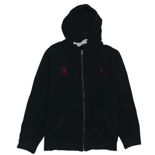 Polo Ralph Lauren Men's Black Full Zip Hoodie XXL Cotton Blend