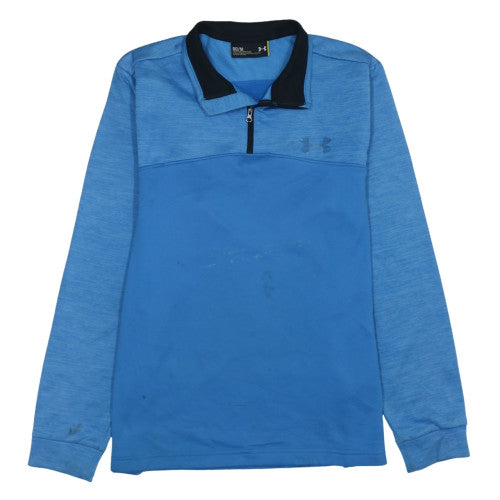 Under Armour Men's Blue 1/4 Zip Pullover Sweatshirt Size M ColdGear