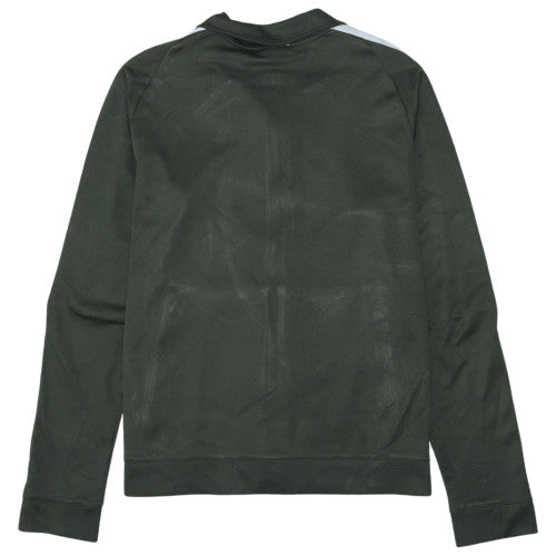 Nike Men's Green Full Zip Sweatshirt M Cotton Blend Track Top