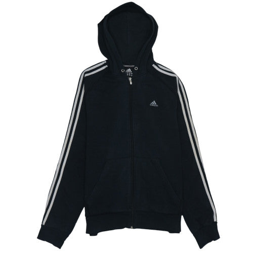 Adidas Men's Black Full Zip Hoodie M Sports Fleece Sweatshirt