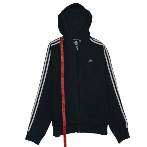 Adidas Men's Black Full Zip Hoodie M Sports Fleece Sweatshirt