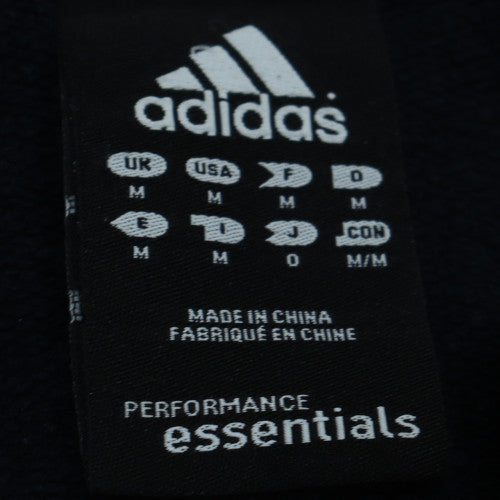Adidas Men's Black Full Zip Hoodie M Sports Fleece Sweatshirt