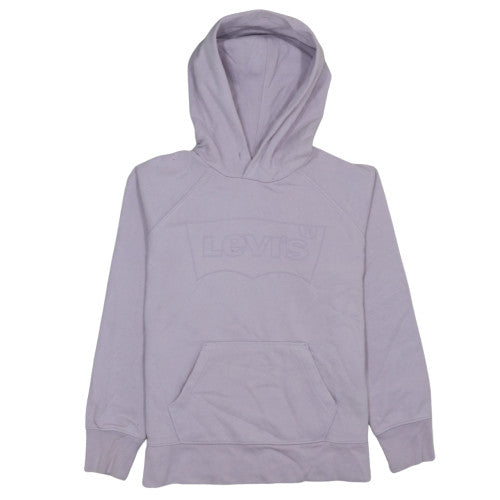 Levi's Womens Lilac Pullover Hoodie XS Relaxed Fit Cotton Blend