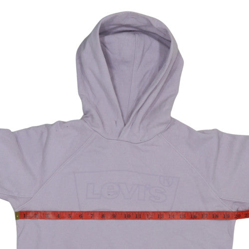 Levi's Womens Lilac Pullover Hoodie XS Relaxed Fit Cotton Blend