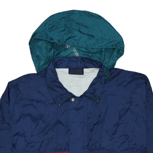 Fashion Affairs Men's Multicoloured XL 90s Hooded Windbreaker Jacket