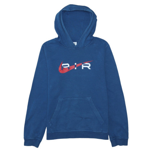 Nike Boys Blue Pullover Hoodie XL 158-170cm Graphic Logo Hooded Sweatshirt