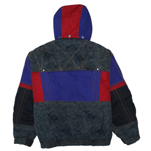 Rodeo Mens Multicoloured 38 Retro Hooded Puffer Jacket