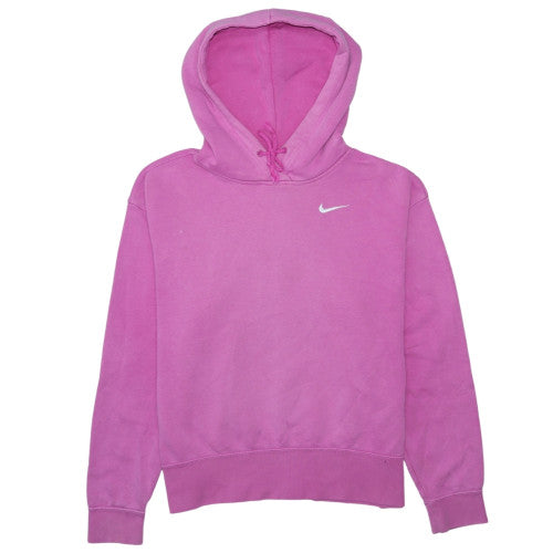 Nike Womens Pink Pullover Hoodie XS Cotton Blend Casual Sweatshirt