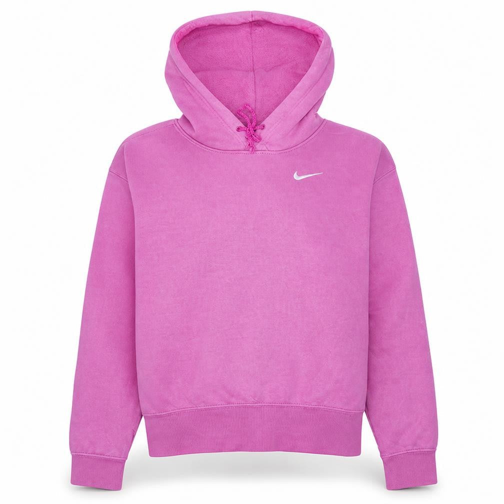 Nike Womens Pink Pullover Hoodie XS Cotton Blend Casual Sweatshirt