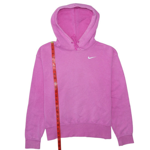 Nike Womens Pink Pullover Hoodie XS Cotton Blend Casual Sweatshirt