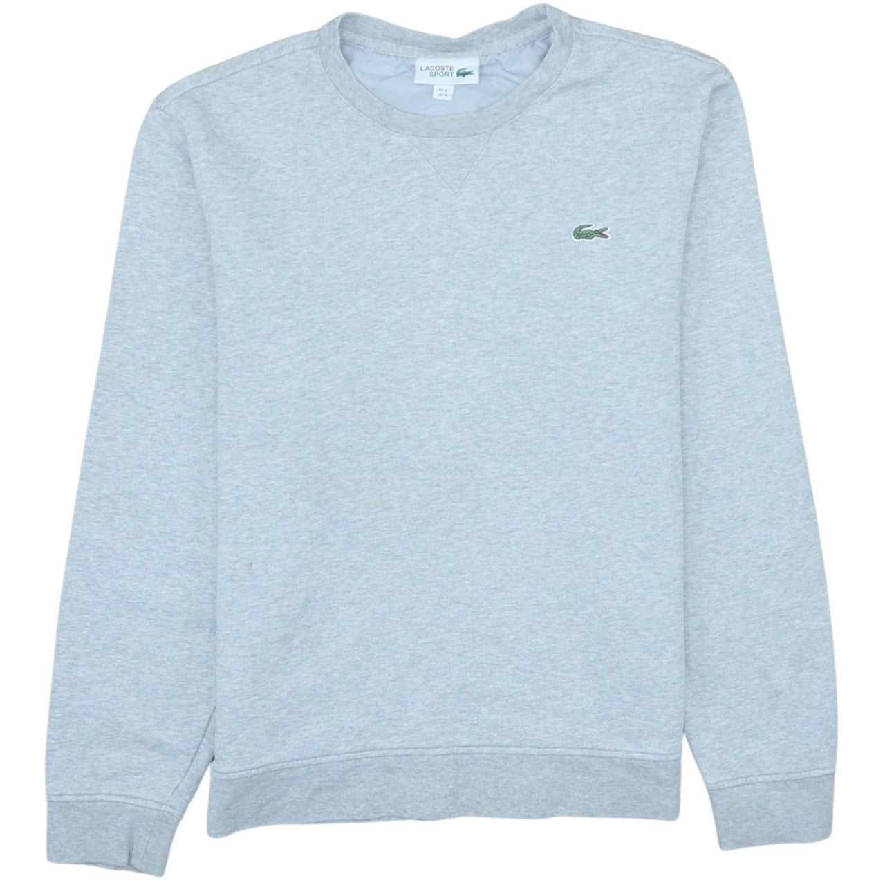 Lacoste Men's Grey Crew Neck Pullover Sweatshirt Size M