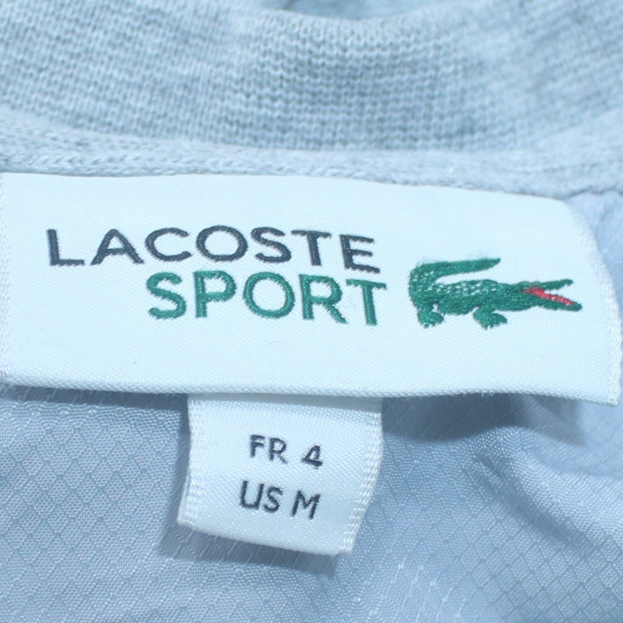Lacoste Men's Grey Crew Neck Pullover Sweatshirt Size M