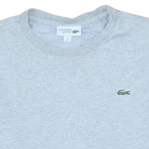 Lacoste Men's Grey Crew Neck Pullover Sweatshirt Size M