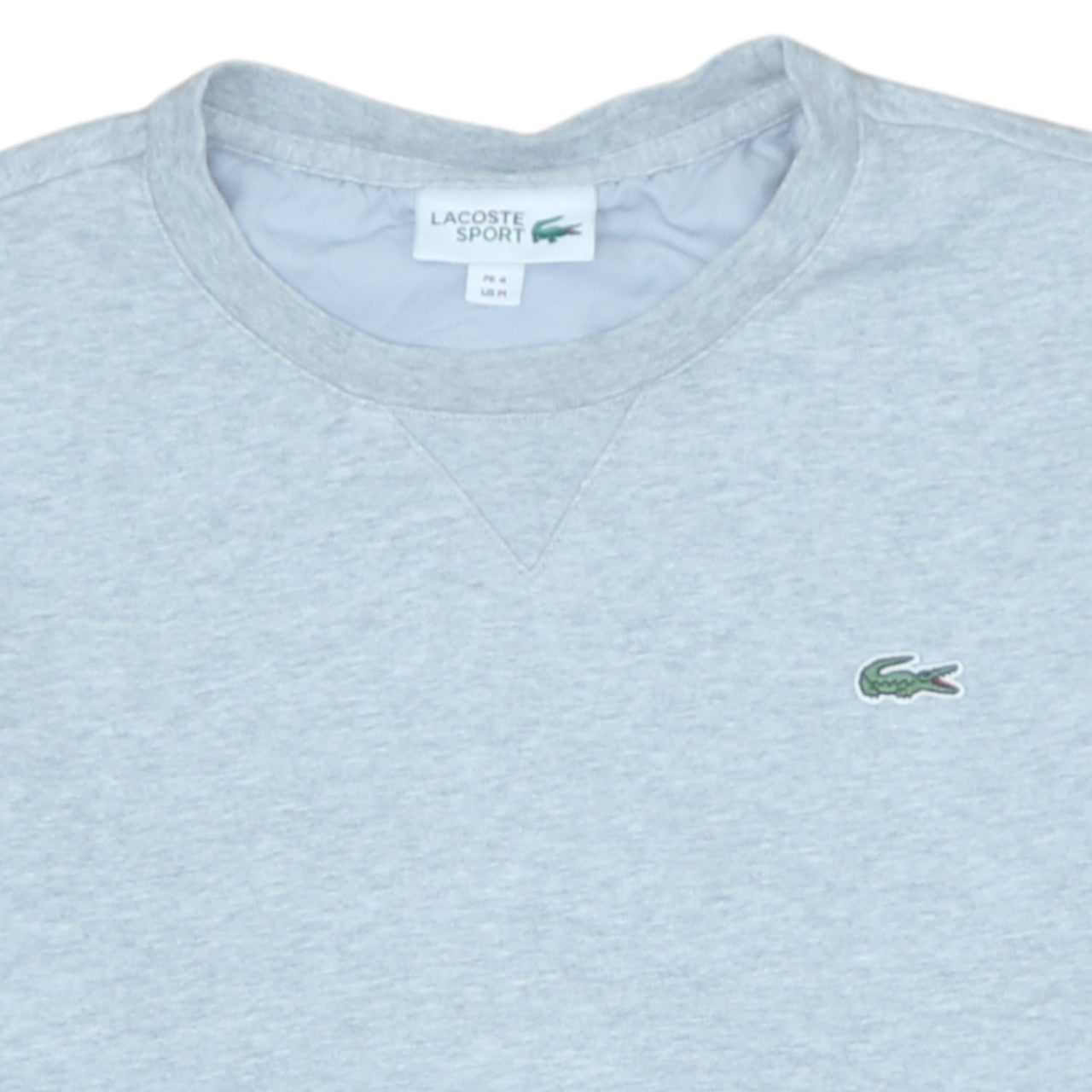 Lacoste Men's Grey Crew Neck Pullover Sweatshirt Size M