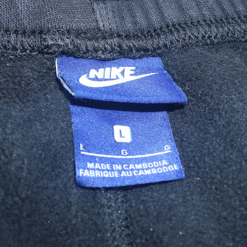 Nike Men's Black Fleece Jogger Trousers L Regular Fit