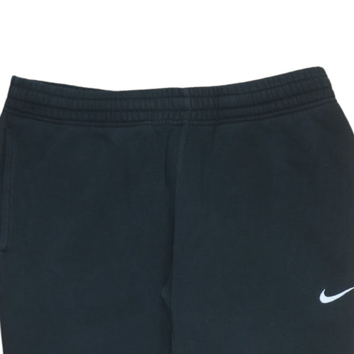 Nike Men's Black Fleece Jogger Trousers L Regular Fit
