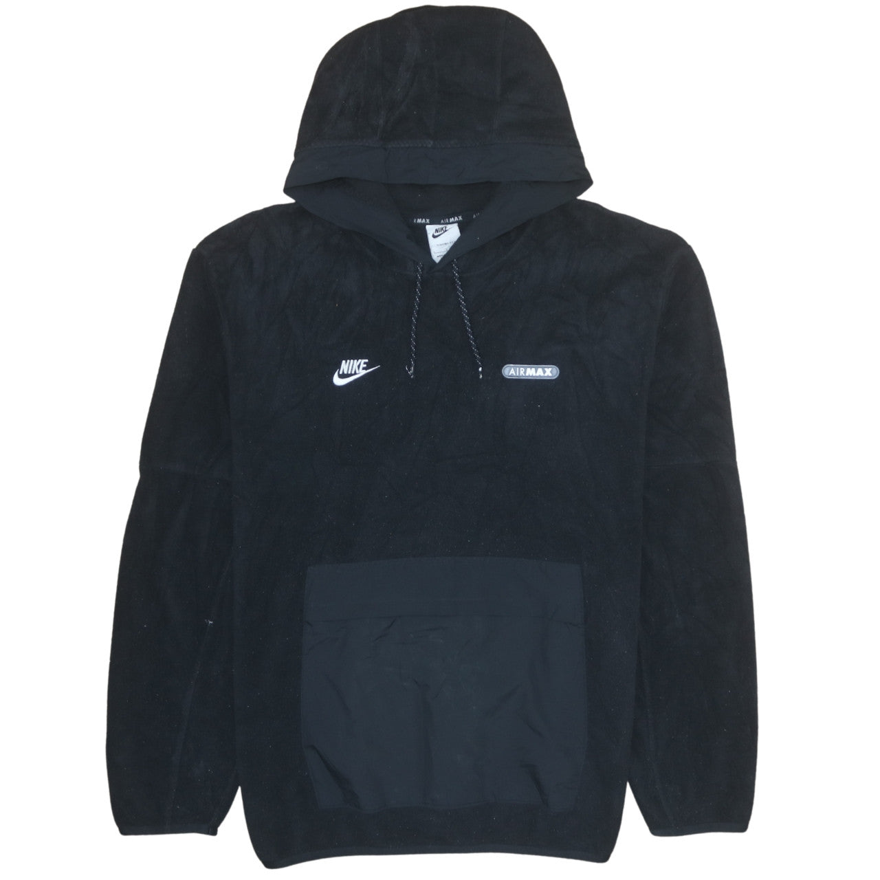 Nike Air Max Men's Black Pullover Therma-Fit Hoodie L