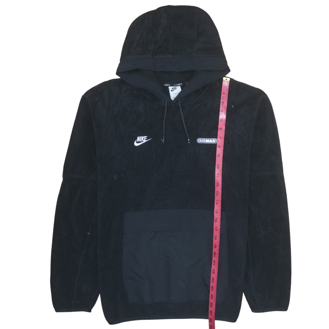 Nike Air Max Men's Black Pullover Therma-Fit Hoodie L