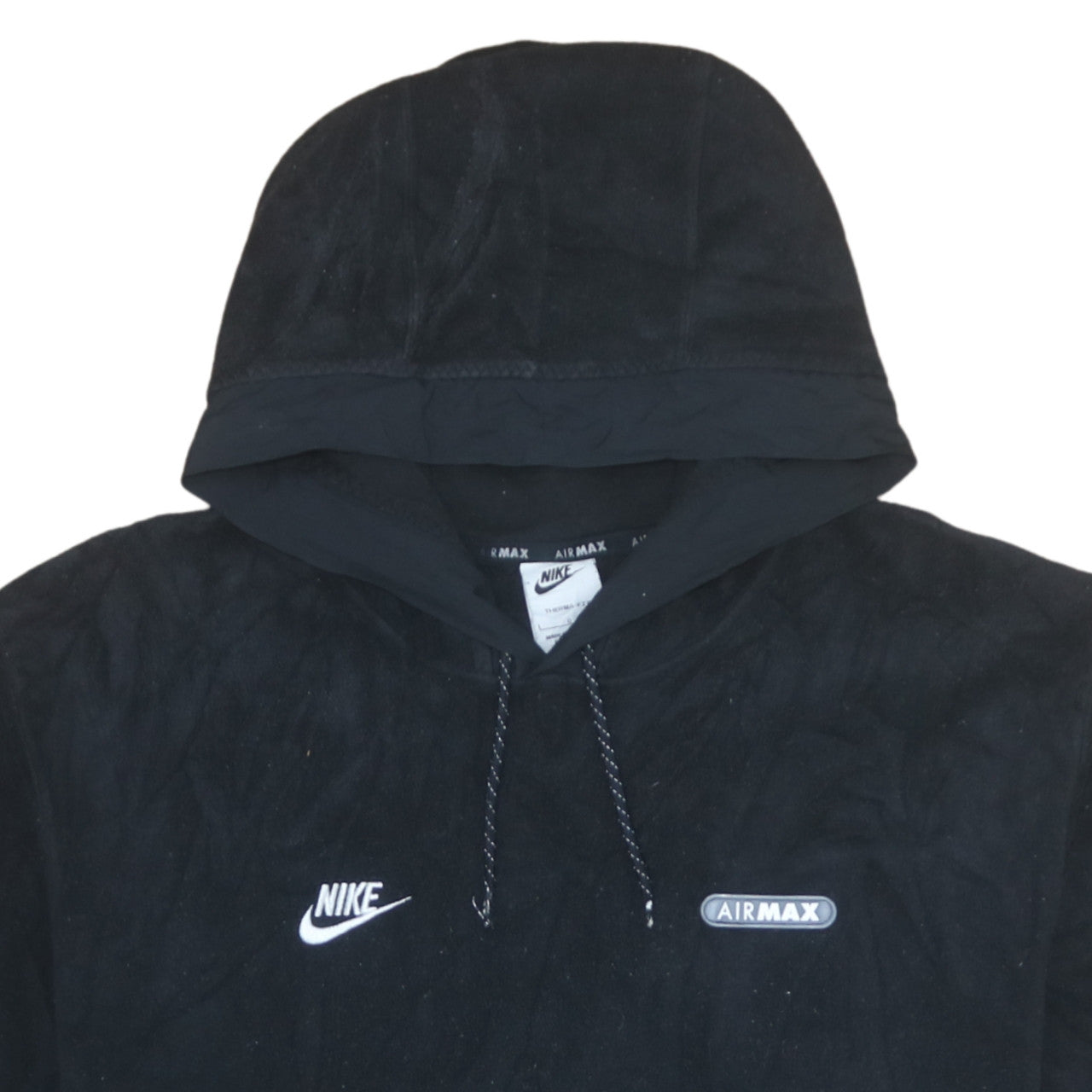 Nike Air Max Men's Black Pullover Therma-Fit Hoodie L