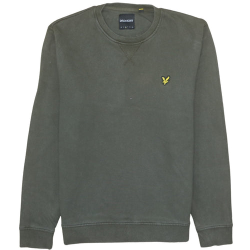 Lyle & Scott Men's Green Cotton Crew Neck Sweatshirt Size L
