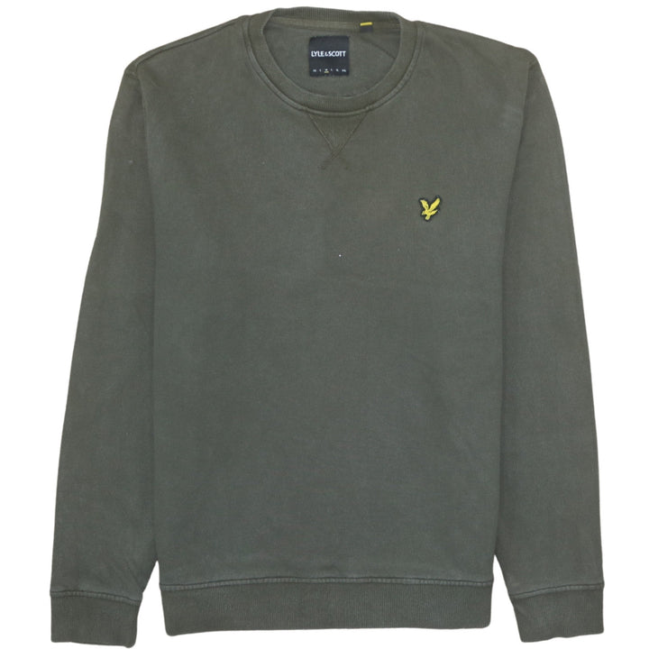 Lyle & Scott Men's Green Cotton Crew Neck Sweatshirt Size L