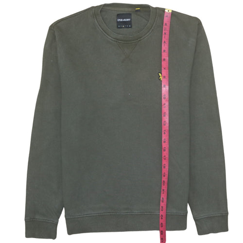 Lyle & Scott Men's Green Cotton Crew Neck Sweatshirt Size L