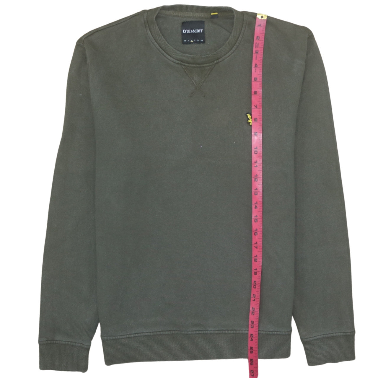 Lyle & Scott Men's Green Cotton Crew Neck Sweatshirt Size L