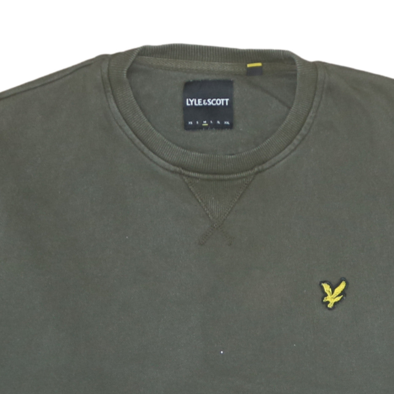 Lyle & Scott Men's Green Cotton Crew Neck Sweatshirt Size L