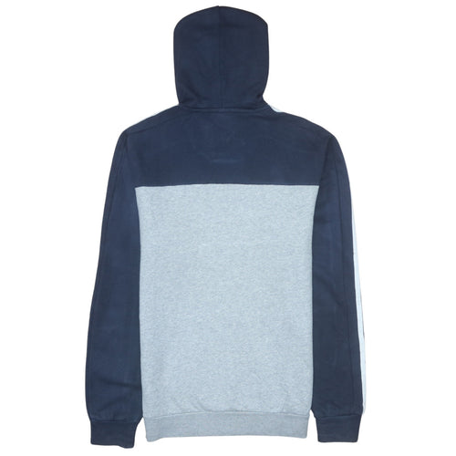 Adidas Mens Grey Pullover Hoodie Small Logo Sportswear