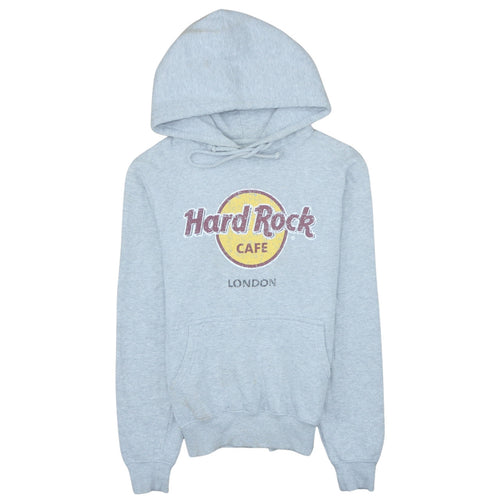 Hard Rock Cafe London Grey Hoodie Small Women's Pullover Sweatshirt