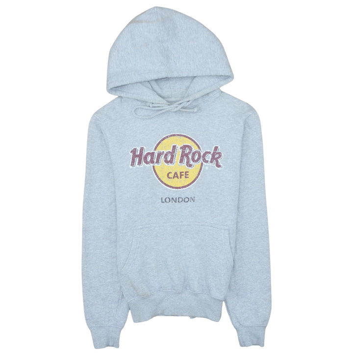 Hard Rock Cafe London Grey Hoodie Small Women's Pullover Sweatshirt