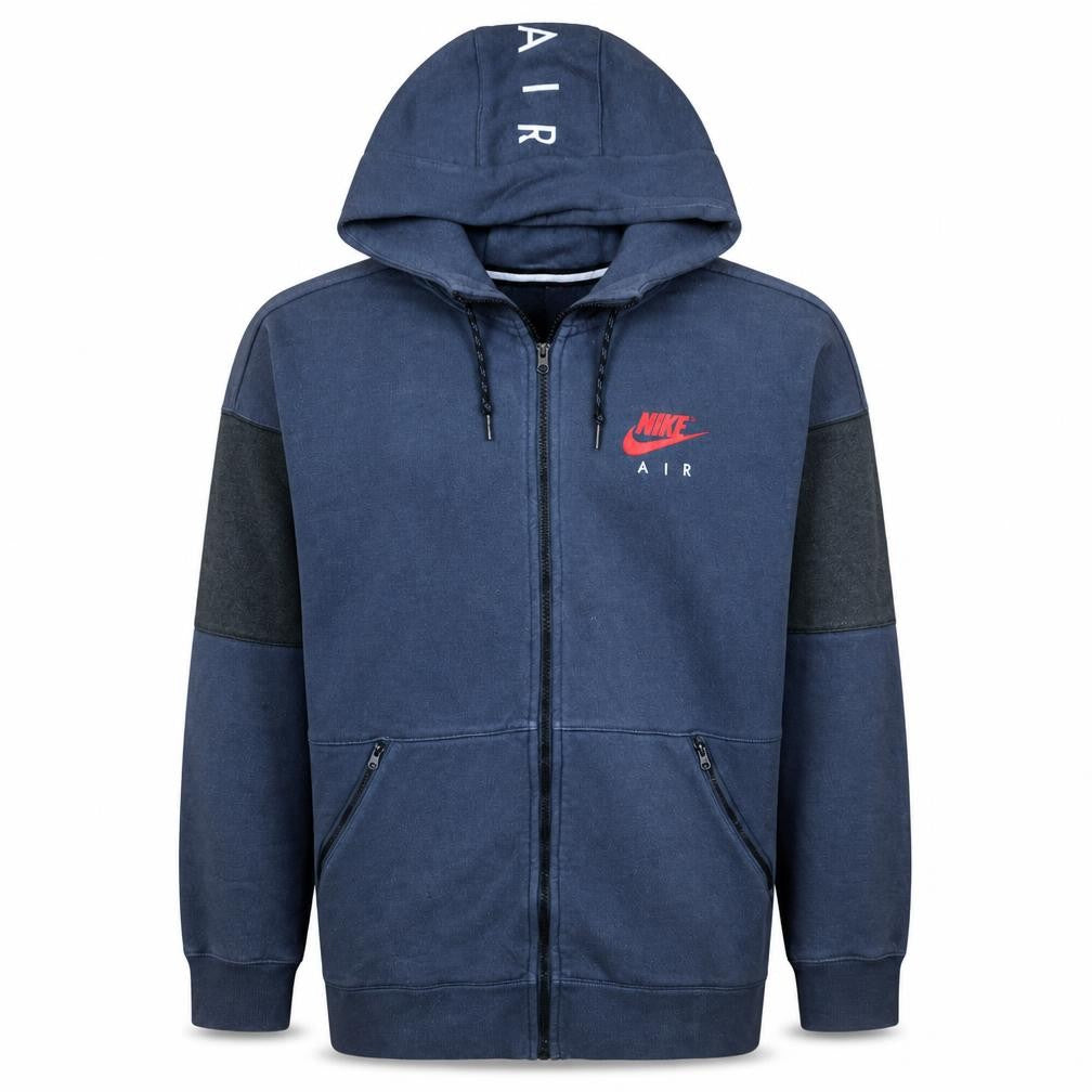 Nike Air Men's Blue Full Zip Hoodie Size M Fleece Sportswear